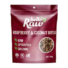Hello Raw Raspberry & Coconut Bites 100g